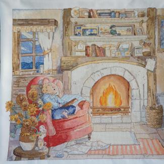 Xiutime Cross Stitch KitNO. 113Leisurely Father Mouse