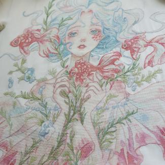 Xiutime Cross Stitch KitNO. 117Fairy Goldfish