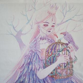 Xiutime Cross Stitch KitNO. 121Fairy Crow