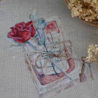 Xiutime Cross Stitch KitNO. 147Vintage Rose