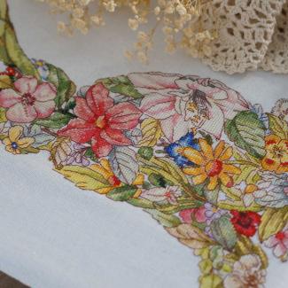 Xiutime Cross Stitch KitNO. 162Flower Rabbit