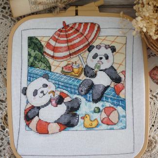 Xiutime Cross Stitch KitNO. 182Summer Panda