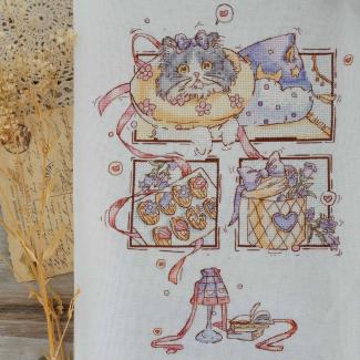 Xiutime Cross Stitch KitNO. 208Bluebells Cat