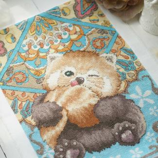 Xiutime Cross Stitch KitNO. 230 Dunhuang Caisson Cute Red Panda